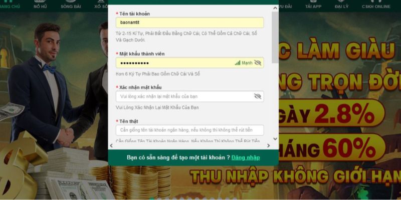 Hướng dẫn anh em cách đăng ký tài khoản OK365 chi tiết