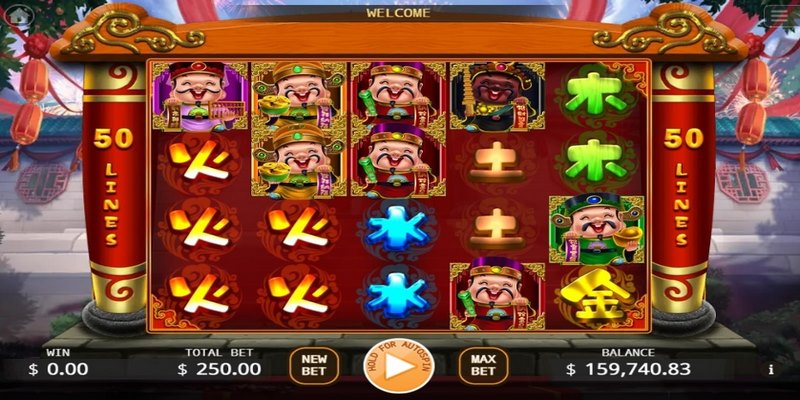 Fortune God với biểu tượng Thần Tài may mắn
